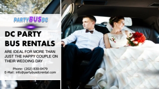 DC Party Bus Rentals Are Ideal for More Than Just the Happy Couple on Their Wedding Day