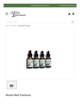 Mystic Mint Tinctures - leafhavencbd