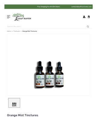 Orange Mist Tinctures - leafhavencbd