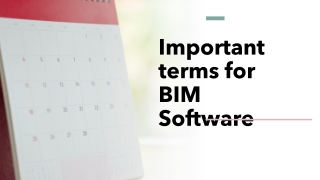 Important terms for BIM Software & Key Benefits