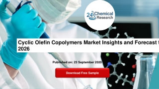 Cyclic Olefin Copolymers Market Insights and Forecast to 2026