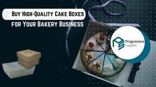 Buy High-Quality Cake Boxes for Your Bakery Business