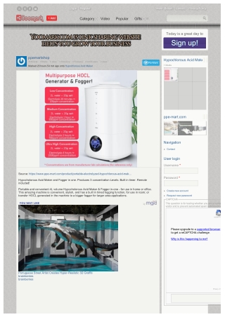 Hypochlorous Acid Maker
