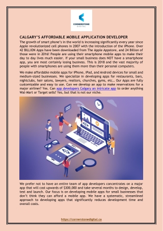 Calgary's Affordable Mobile Application Developer