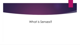 What is Sensex?