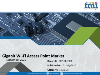 Sales of Gigabit wi fi access point to Decelerate in 2020 as COVID-19 Pandemic Takes its Toll on Global Market