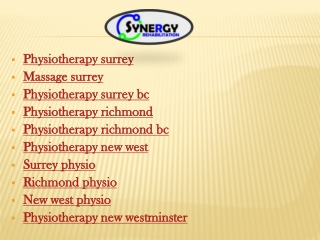 physiotherapy surrey