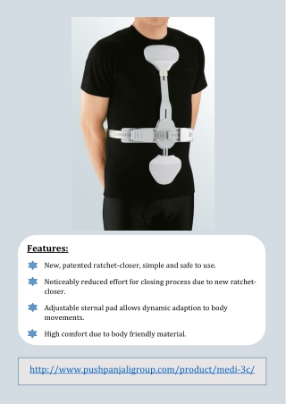 medi 3c point hyper extension orthosis | Pushpanjali medi India Pvt Ltd