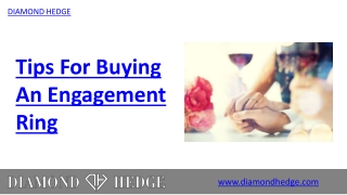 Tips For Buying An Engagement Ring