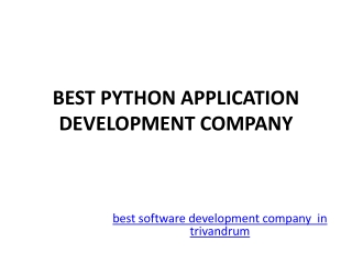 python application development in kerala-best software development company in trivandrum