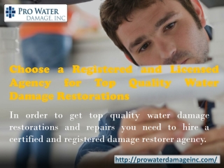 Water Damage Garden Grove CA