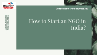 How to Start an NGO in India?