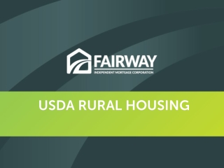Rural Housing Loans in NC