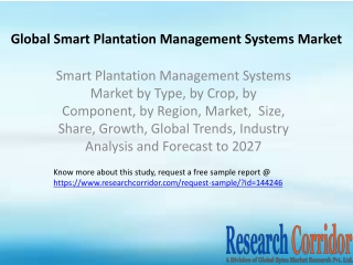 Smart Plantation Management Systems Market by Type, by Crop, by Component, by Region, Market,  Size, Share, Growth, Glob