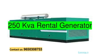 250 kVA Generator For Sale
