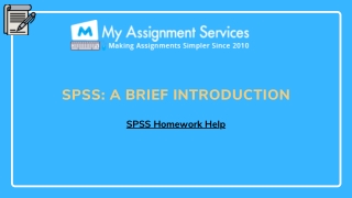 SPSS: A Brief Introduction