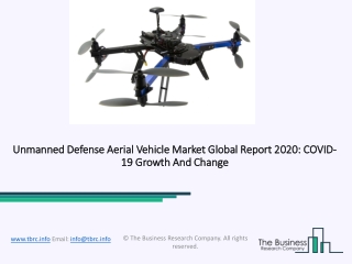 Unmanned Defense Aerial Vehicle Market Report 2020-30: Covid 19 Impact and Recovery