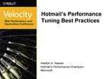 Hotmail s Performance Tuning Best Practices