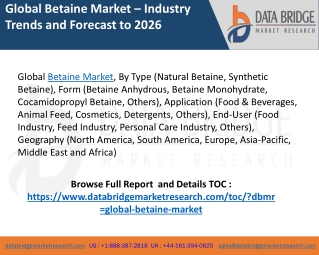 betaine market
