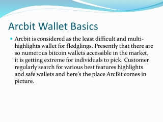 @!$Arcbit Wallet Support Phone Number [1-856-254-3098] Security features and Basic Details