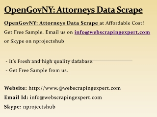 OpenGovNY - Attorneys Data Scrape