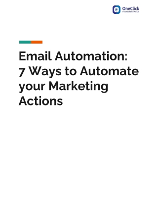 7 Techniques to Automate Your Marketing Actions