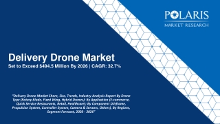 Delivery Drone Market Share, Size, Trends, Industry Analysis Report By Drone Type (Rotary Blade, Fixed Wing, Hybrid Dron
