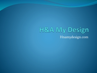 H&A My Design