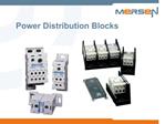 Power Distribution Blocks
