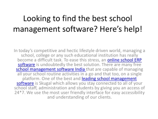 Looking to find the best school management software? Here’s help!
