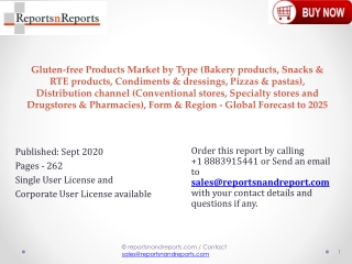 Latest Gluten-free Products Market “Estimated to Reach US$ 8.3 Billion by 2025”-In New Research