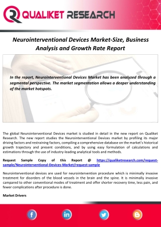 Neurointerventional Devices Market Size, Industry Analysis and Forecast Report