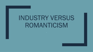 romanticism vs science and industry