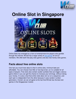 Online Slot in Singapore
