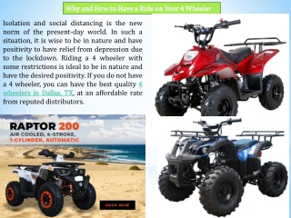 Quality 4 Wheelers in Dallas, TX - Arlington Power Sports