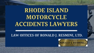 Rhode Island Motorcycle Accidents Lawyers