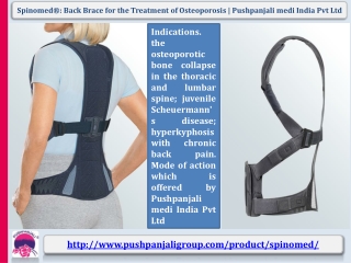 Spinomed®: back brace for the treatment of osteoporosis | Pushpanjali medi India Pvt Ltd