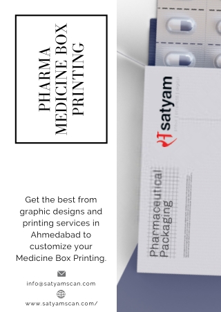 Pharma Medicine Box Printing