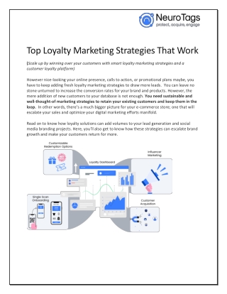 Top Loyalty Marketing Strategies That Work