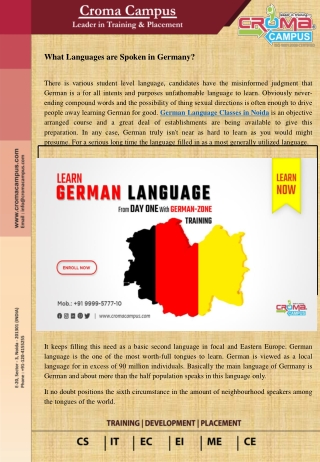 German Language Classes in Noida