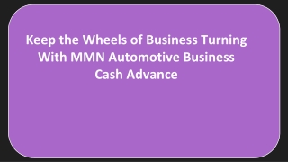 MMN Automotive Business Cash Advance