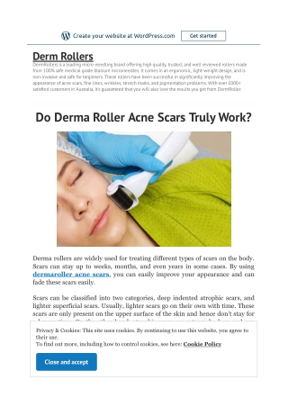 Do Derma Roller Acne Scars Truly Work?