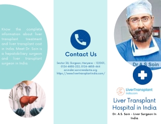 Know About The Best Liver Transplant Hospital in India