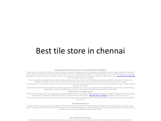 Best tile store in chennai