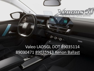 Valeo LAD5GL DOT 89035114 89030471 89035113 Xenon Ballast