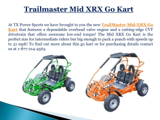 Trailmaster Mid XRX Go Kart