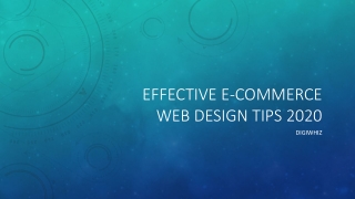 Effective E-commerce Web Design Tips 2020