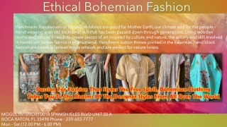 Ethical Bohemian Fashion