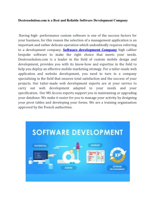 Dextrosolution.com is a Best and Reliable Software Development Company