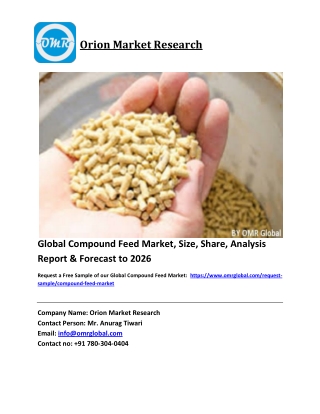 Global Compound Feed Market Size, Industry Trends, Share and Forecast 2020-2026